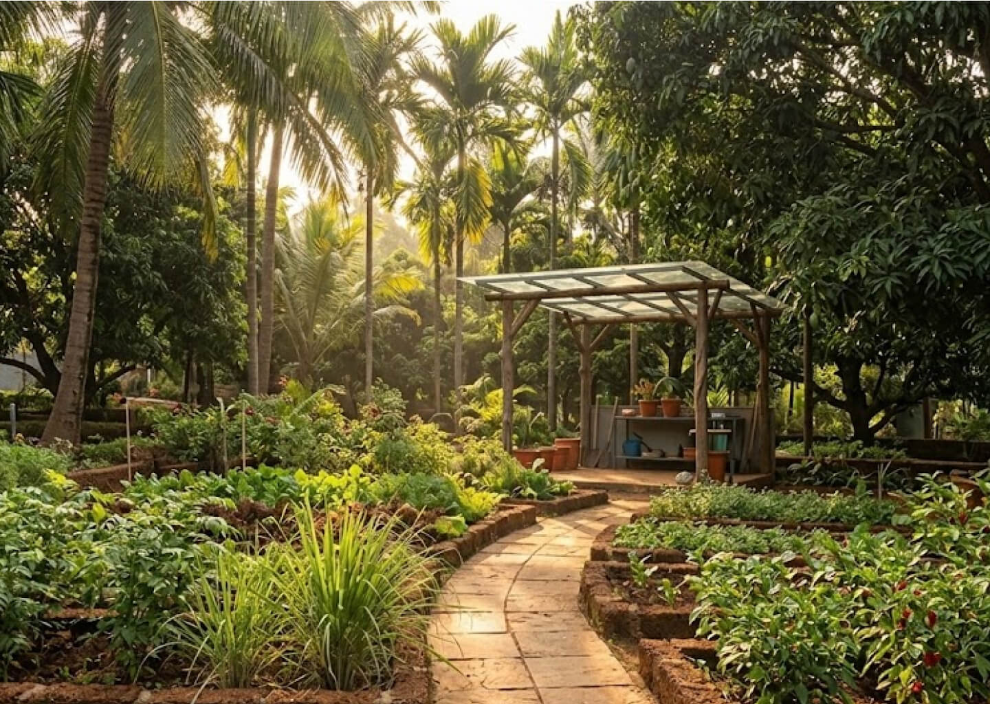 Kitchen garden · morning harvest